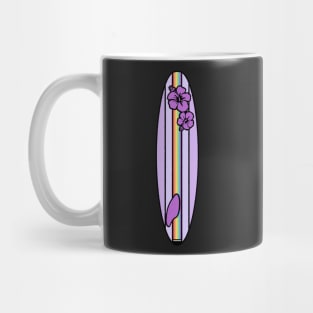 Gay Pride Flag Surfboard - Purple Mug